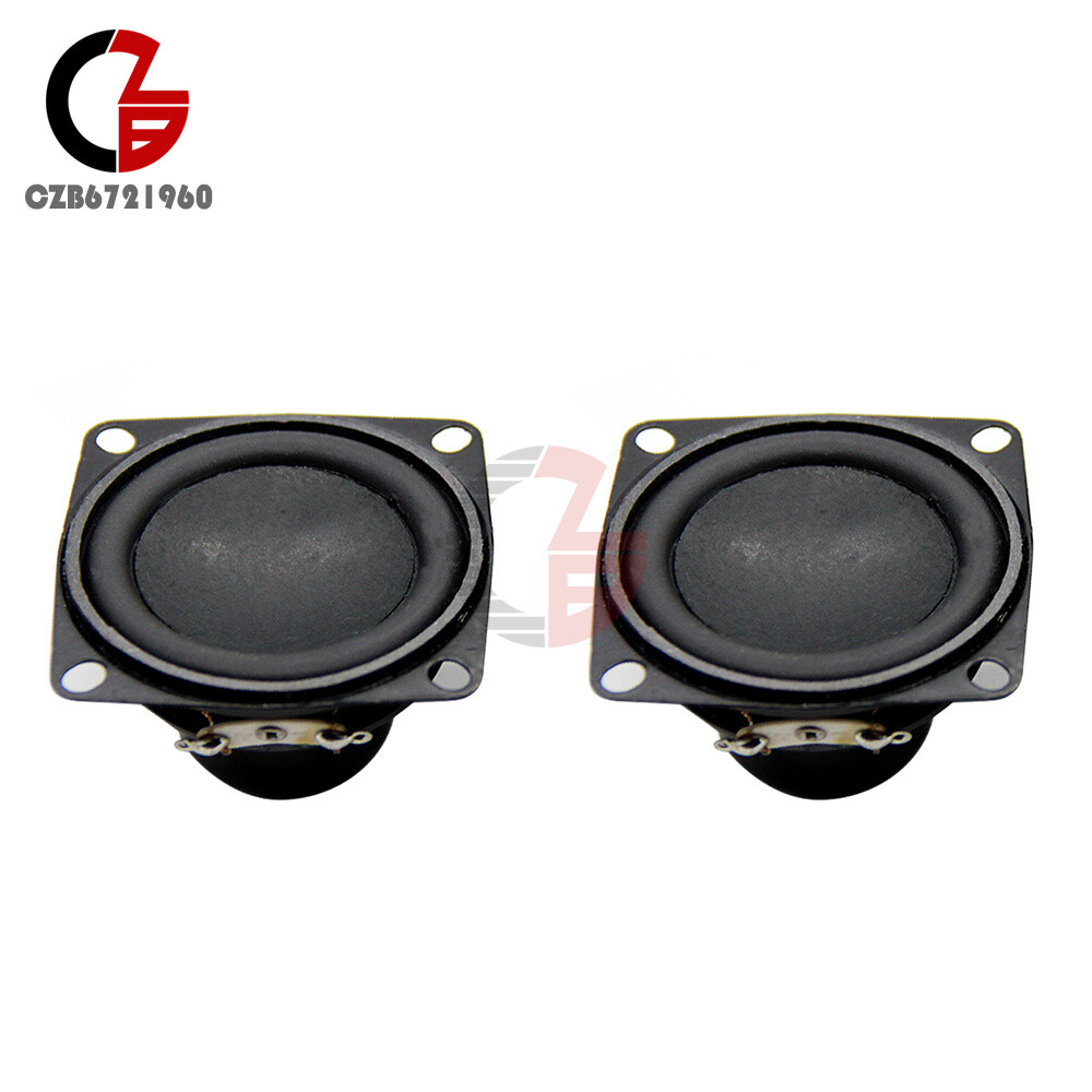 2PCS 53mm 2″ 40mm 1.5″ Magnetic Speaker 4ohm 10W/5W Bass Multimedia Speaker