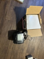 Radio Shack Portavision Portable 4.5” B&W TV AM/FM UHF/VHF CAT 16-126B Works