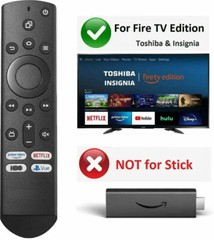 NS-RCFNA-19 New Universal Remote for Insignia & Toshiba fire Edit TV NS-RCFNA-21