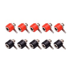 US Stock Male+Female 4mm Banana Plug + Socket Screw Connector J072 Audio Adapter