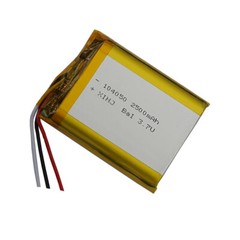 3.7V 2500mAh 9.25Wh NTC Thermistor 3-wires Li Battery 104050 Lipo JST 3Pin Plug