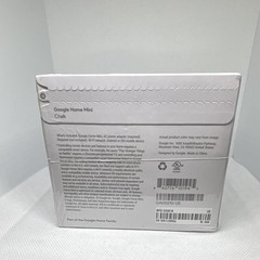 Google Home Mini Smart Speaker Voice Control Bluetooth Wi-Fi Chalk GA00210-US