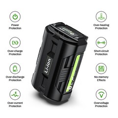 1/2X 40V 40Volt 8.0Ah Battery High Capacity Lithium ion For OP4050 For Ryobi