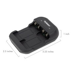 Tenergy TN141 2 Bay 9V Charger Combos with 9V NiMH Rechargeable Batteries