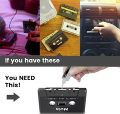 Cassette Head Cleaner Tape with Fluid Maintenance Kit – Easy to Use & Restore