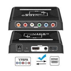 5 RCA Ypbpr Component to HDMI Video Audio Converter Adapter for ps2 wii and more