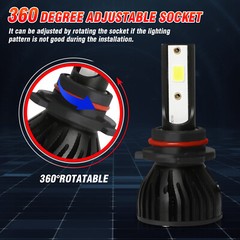For GMC C1500 1988-1999 Combo High Low Beam 6000K Front LED Headlight Bulbs P4C