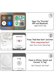 2026 New Tags-4 pack【Apple MFi Certified】Bluetooth Tracker 4 Pack (iOS Only),…