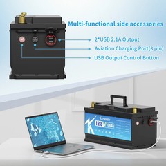 12V 100Ah LiFePO4 Battery Packs Grade A Cells Rechargeable For Outdoor / Home