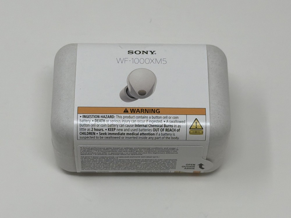 Sony WF-1000XM5 The Best Truly Wireless Noise Canceling Earbuds Silver Brand New