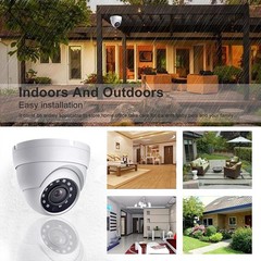 2MP Dome TVI AHD CCTV 4IN1 Security Camera 65ft Night Vision Metal Housing 2.8mm