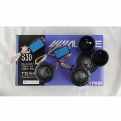 A-lpine DDT-S30 360W 2.5CM 1″ Soft Dome Balanced Car Audio Speakers Tweeters NEW