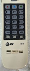 VTG AT&T 210M Trimline White Telephone Corded Lighted Keypad 13 # MEMORY 2000