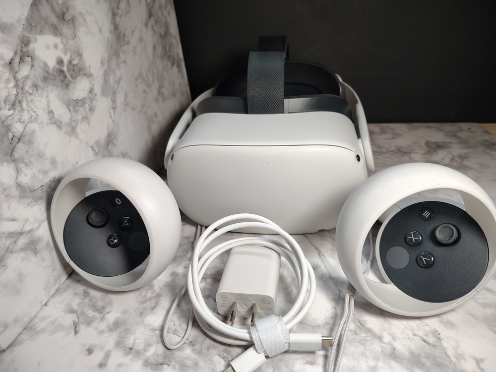 Meta Oculus Quest 2 64GB VR Headset With Controllers And Adjustable Headstrap