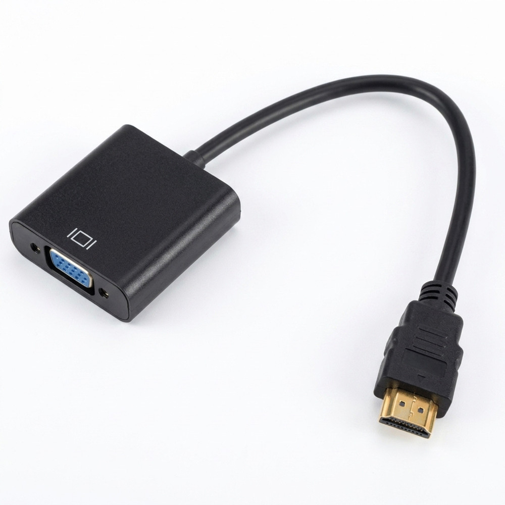 HDMI Male to VGA Female Video Cable Converter Adapter For PC Monitor 4K 3.0