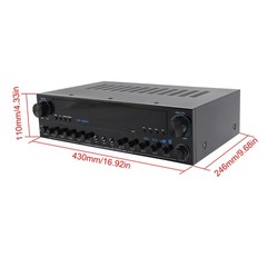 3600W Peak Stereo HiFi Power Bluetooth Amplifier High-Power 5.1 Subwoofer Home