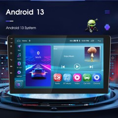 4G+64G Android 13.0 CarPlay Car Stereo Radio 10.1″ Double 2 Din GPS Navi +Camera