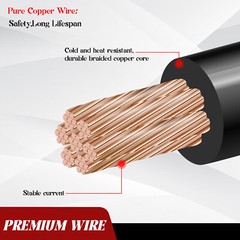 12ft 12V Cigarette Lighter Extension Cord Cable DC Power Heavy Duty Socket Plug
