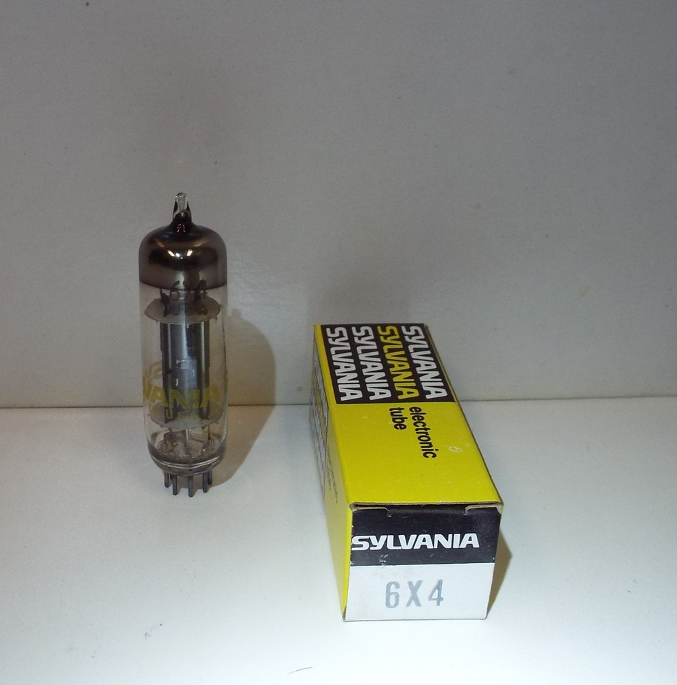 NOS Sylvania 6X4 Rectifier Vacuum Tube