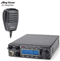 AnyTone AT-6666PRO 10-Meter Mobile Transceiver BRAND NEW MODEL AM/FM/USB/LSB/PA