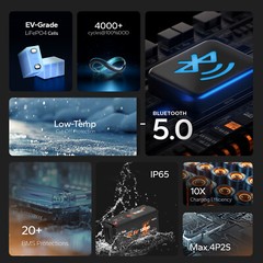 Litime 24V 100Ah Bluetooth 5.0 Low Temp LiFePO4 Lithium Battery For Solar Marine