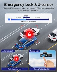 4K+1080P+2.5K 3Channel Dashcam for Car WiFi GPS 24H Parking Mode Fatigue Remind