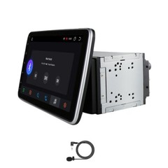 8+128GB Double 2 DIN 10.1″ Rotatable Car Stereo Radio DSP Android 12 GPS CarPlay
