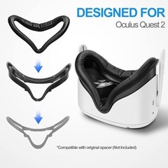 Face Cushion Pad for Meta Quest 2 VR Facial Interface Replacement PU Leather