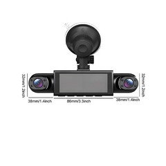 360° 4 Channel 1080P HD Car Dash Cam Front and Rear Inside Left Right + Camera