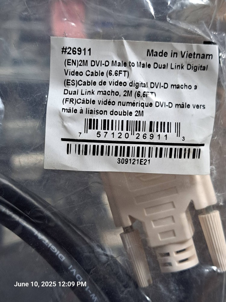 C2G 2m DVI-D Dual Link Digital Video Cable – DVI Cable – 6ft – DVI cable – DVI-D