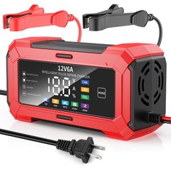 12V 24V 8A Car Battery Charger Smart Automatic Pulse Repair Starter AGM/GEL NEW