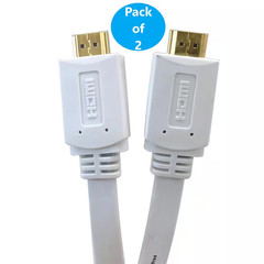 10 Ft. HDMI Crystal HD Series Gold Plated White Version 1.3B & CL2 Rated Cable (