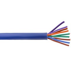 20ft 18 AWG Multi 9 Conductor Blue Speed Wire 18 Gauge CCA Stranded Cable