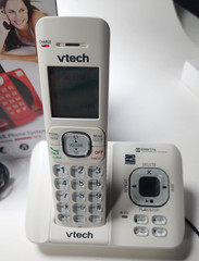 VTech CS6529-17 Cordless Phone Digital Answering System Caller ID White w/ Box