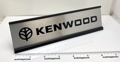 Kenwood Desk Sign – Custom Silver Aluminum Double Sided