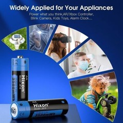 Hixon 1.5V AA AAA Battery, Rechargeable Lithium AA AAA Batteries LCD Charger Lot