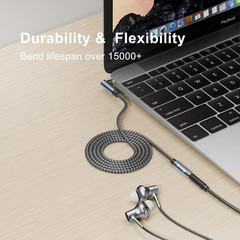 3.5Mm Headphone Extension Cord 1Ft,3.5Mm Male to Female Stereo Audio Extension C