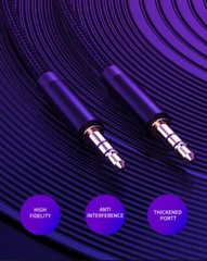3.5mm Cable Male to Male Stereo Audio Speaker iPad PC Car Auxiliary AUX Cord