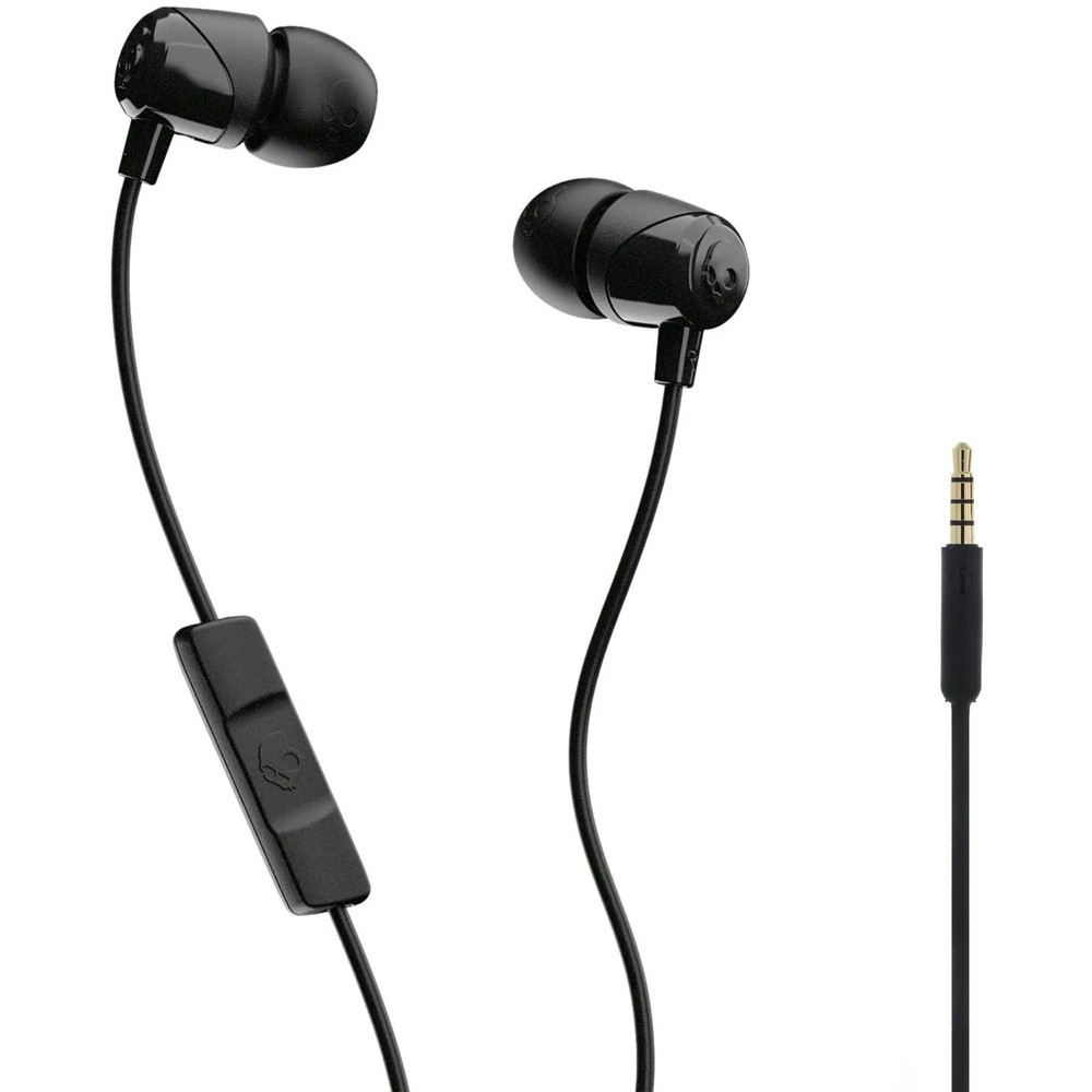 NEW Skullcandy Jib Wired Earbuds Microphone Remote Black 3.5mm Android Phones