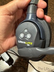 Eartec UltraLITE HD two ear cup full duplex headsets – Mint with 4 batteries