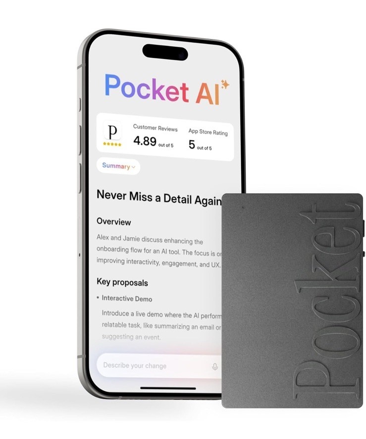 Pocket AI New in Box PKT01 Space Grey