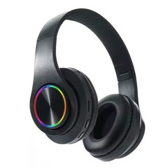 Wireless Bluetooth 5.0 Headphones Over Ear LED Headset Stereo Noise Cancelling