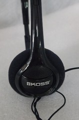 Koss KPH7 Black On-Ear Headphones • Foam Ear Cushion & Adjustable Headband
