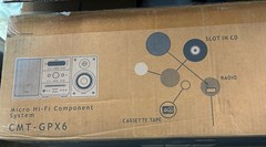 Sony CMT-GPX6 Micro Hi-Fi MP3-CD Component System Silver New in Box with Remote