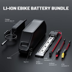 52V 25Ah Lithium Ebike Battery Polly Battery 50A BMS 100W-2600W Charger