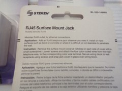 1-Port RJ45 Jack Telephone Phone Line Wall Surface Mount Box I white, Lot of 10