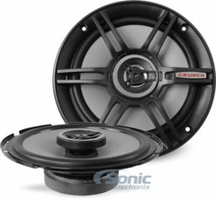 2) Crunch 300W 6.5″ 2-Way Coaxial Speakers + 2) 400W 6×9″ 3-Way Car Speakers