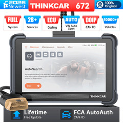 ThinkScan 672 Automotive OBD2 Scanner Car Diagnostic Tool CAN FD 28+Resets FREE