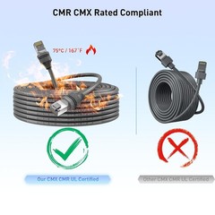 100FT Starlink Cable CMX CMR Rated Waterproof UV Resistant Gen 3 Standard