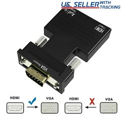 HDMI TO VGA HDMI Female to VGA Male Converter adapter w/ Audio Support 1080P
